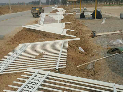 公园锌钢护栏工程案例